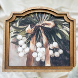 9x10" Provincial Snowberries Framed Art