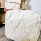 Diamond Pattern Pouf