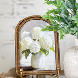 6x8" Cream Hydrangea Arched Framed Wall Art