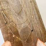 Dainty Disc Layer Necklace