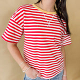 Cherry Stripe Everyday Tee