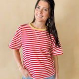 Cherry Stripe Everyday Tee