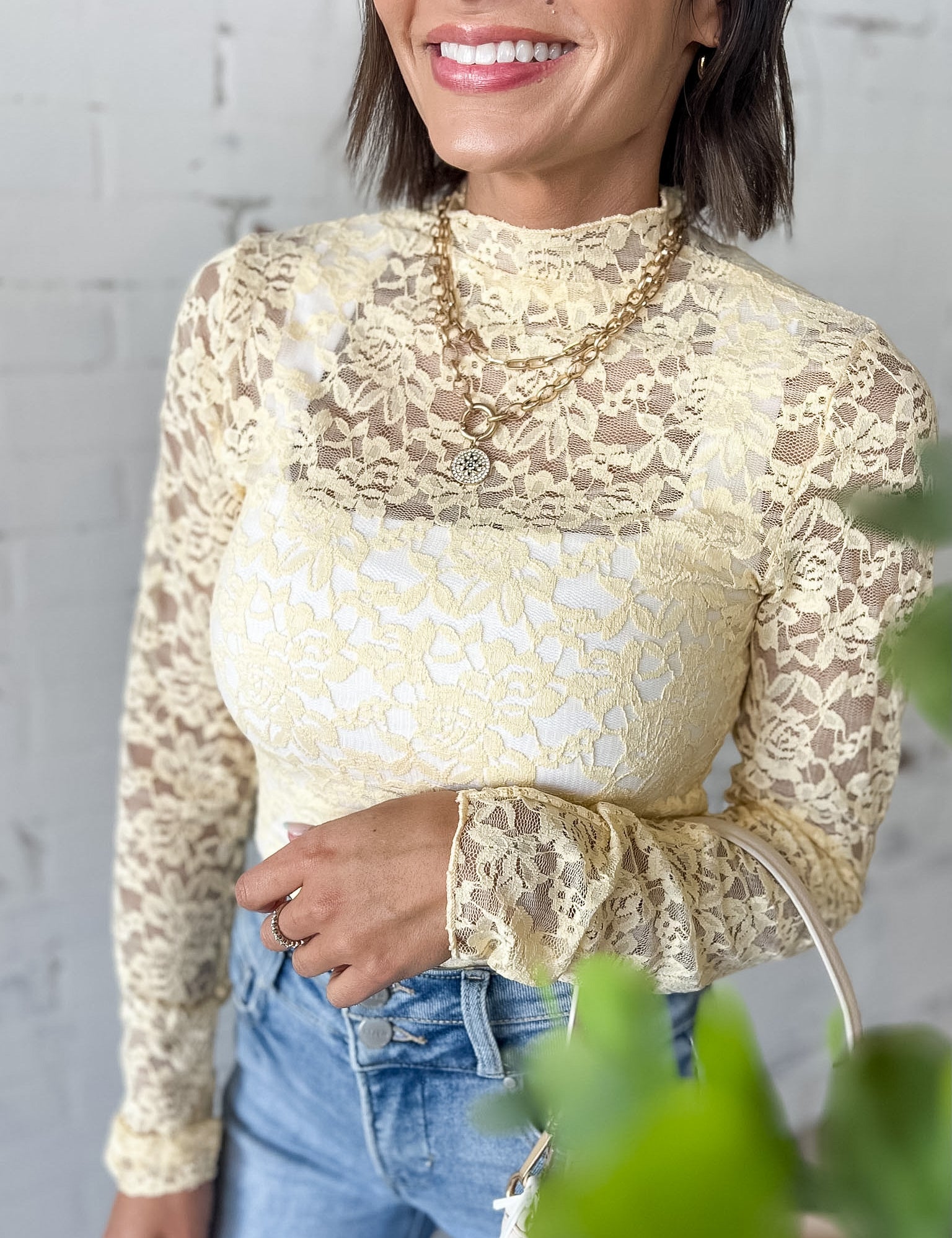 Lace Long Sleeve Top