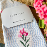Spatial Bloom Tea Towel