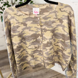 Camouflage Sweater Cardigan - FINAL SALE