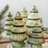 8" Verdigris Glass Tree