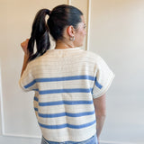 Color Pop Striped Knit Tee