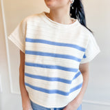 Color Pop Striped Knit Tee