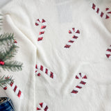 Candy Cane Sparkle Sweater
