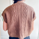 Cocoa Cable Sweater Vest
