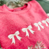 Bows Embroidered Crewneck