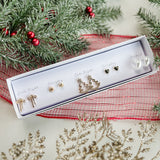 Golden Holiday Earring Set