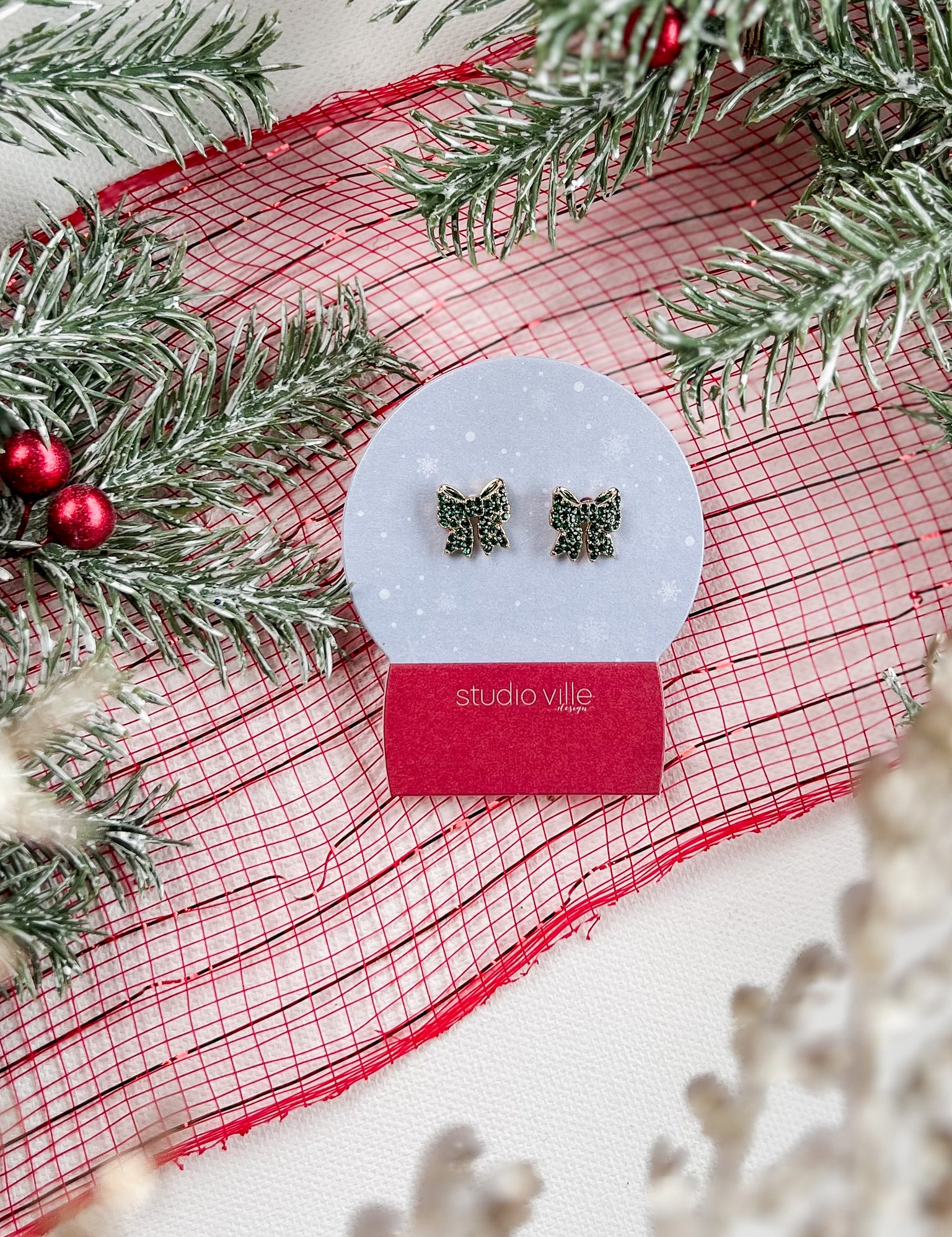 Festive Glitter Earrings