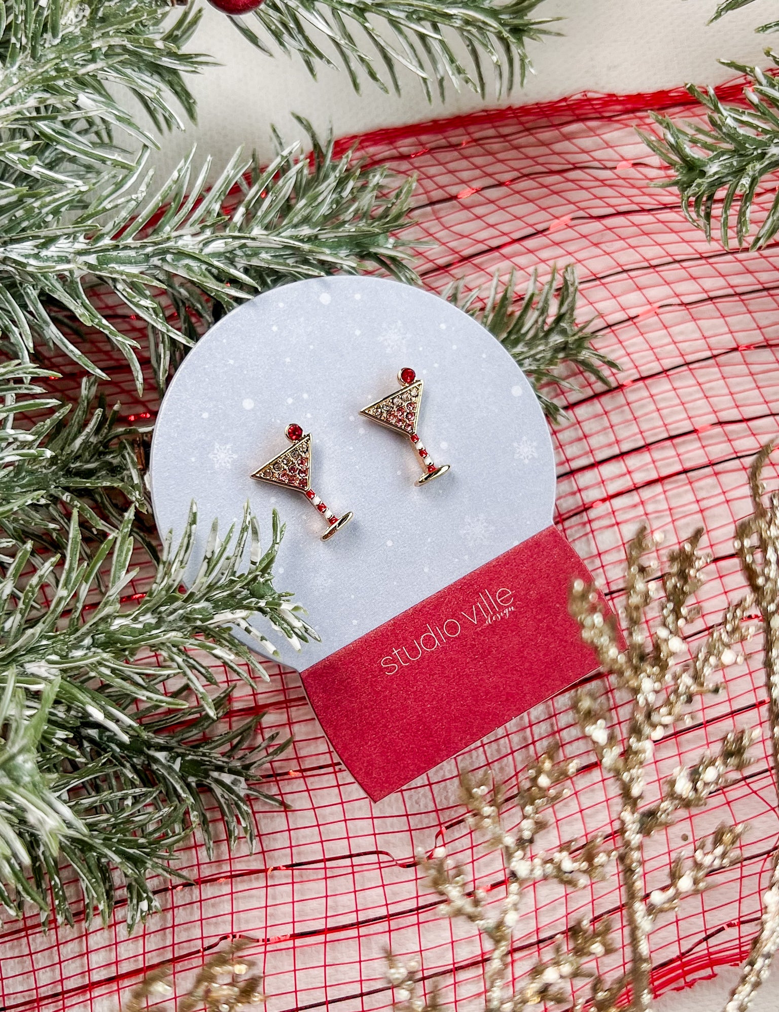 Festive Glitter Earrings