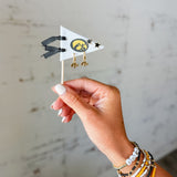 Iowa Pennant Earring Set