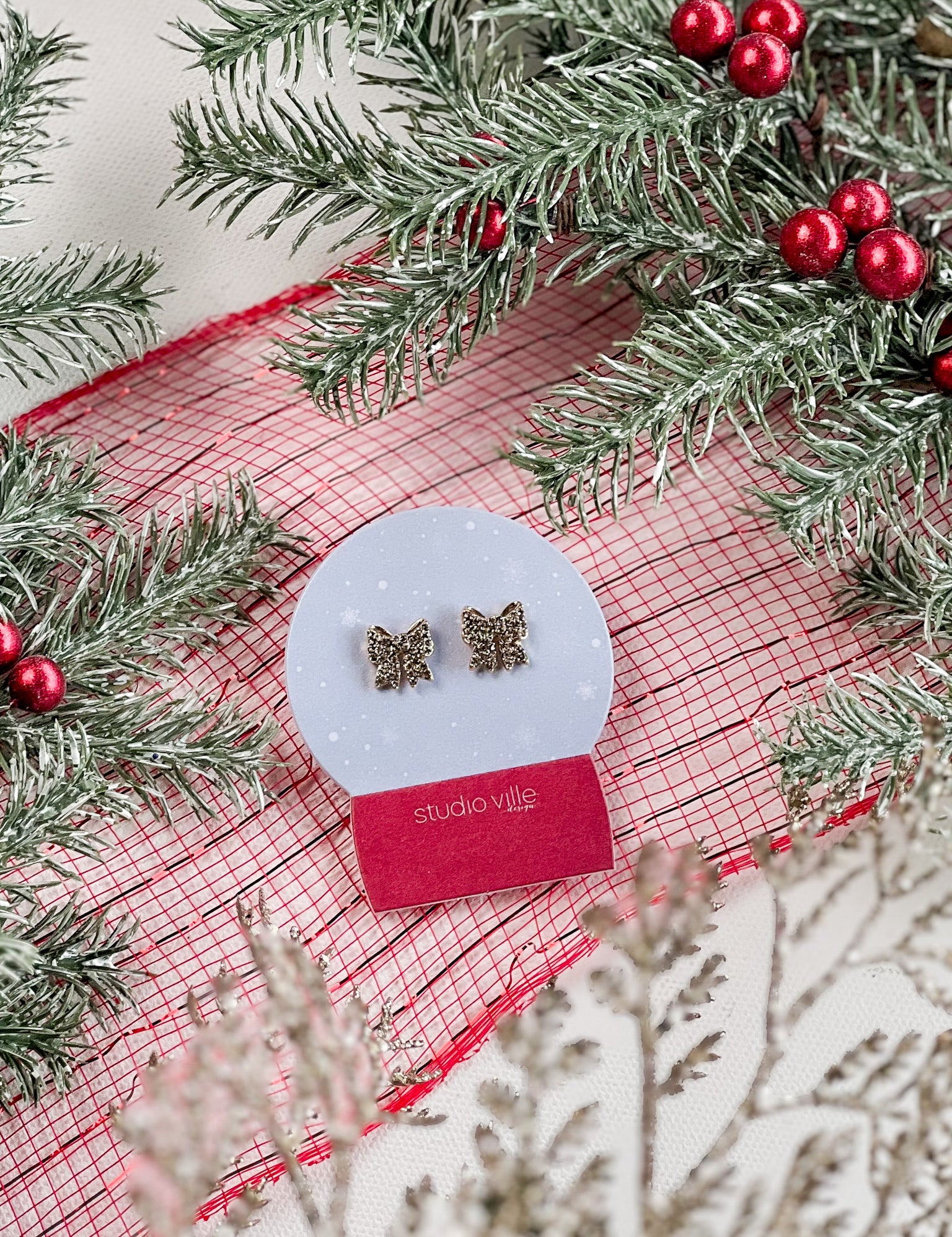 Festive Glitter Earrings