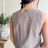 Power Move Pinstripe Vest