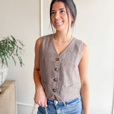 Power Move Pinstripe Vest