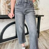 Super High Rise Cropped Wide Leg Jeans