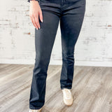 Mid Rise Bootcut Black Jeans