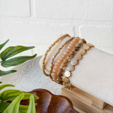 Metal And Natural Stone Bracelet