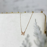 Pearl Bow Ball Necklace