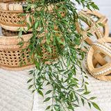 26" Bamboo Leaf Hanging Spray