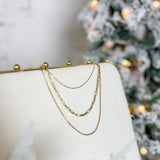 Golden Layered Chain Trio