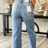 High Rise Cropped Wide Leg Jeans