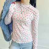 Tiny Hearts Ribbed Long Sleeve