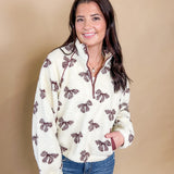 Cozy Bow Sherpa Half-Zip
