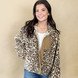 Leopard Luxe Sherpa Jacket
