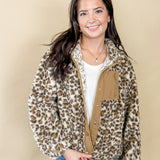 Leopard Luxe Sherpa Jacket