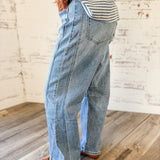 Light Wash Barrel Jeans