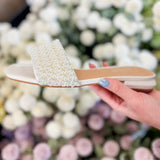 Pearl Bloom Slide Sandals