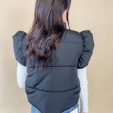 Bow & Cozy Puffer Vest