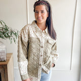Floral Fields Quilted Shacket