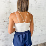 Lace Trim Sporty Lounge Shorts
