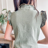 Ruffle it Up Utility Stitch Vest