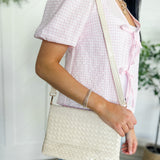 Wrenlee Woven Flap Crossbody