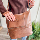 Braided Detail Crossbody Tote