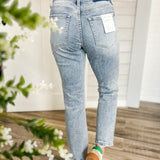 Flying Monkey High Rise Distressed Ankle Straight Jeans