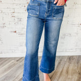 Patch Pocket Wide-Leg Jean