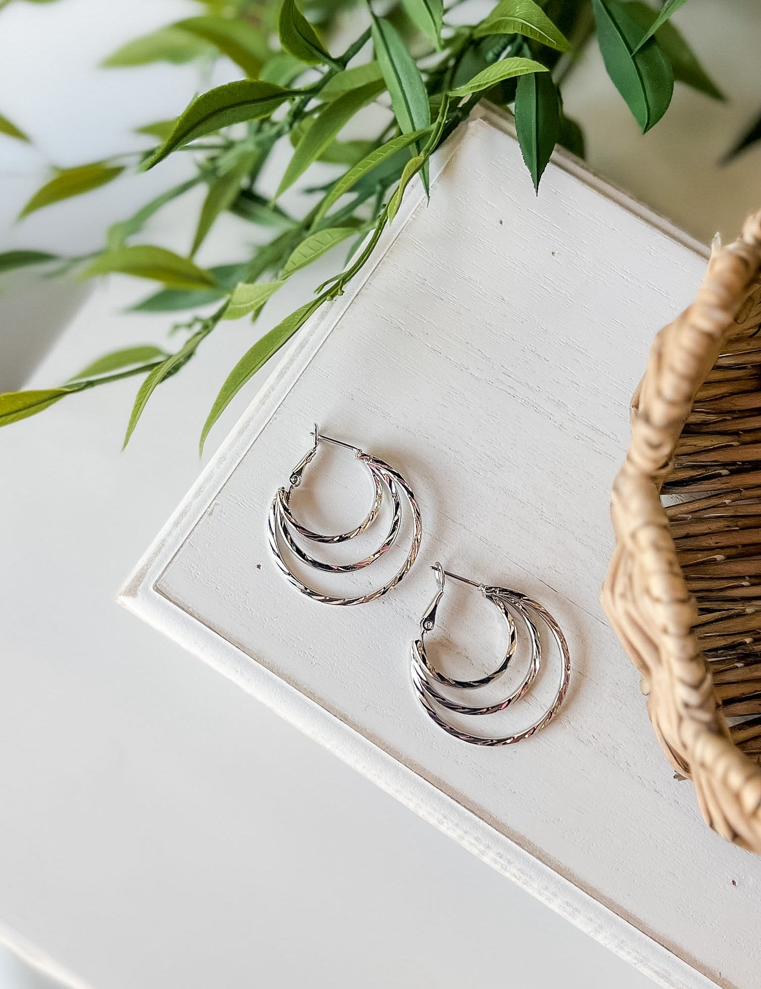 Triple Hoop Earring