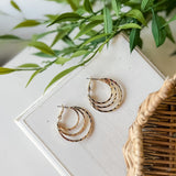 Triple Hoop Earring