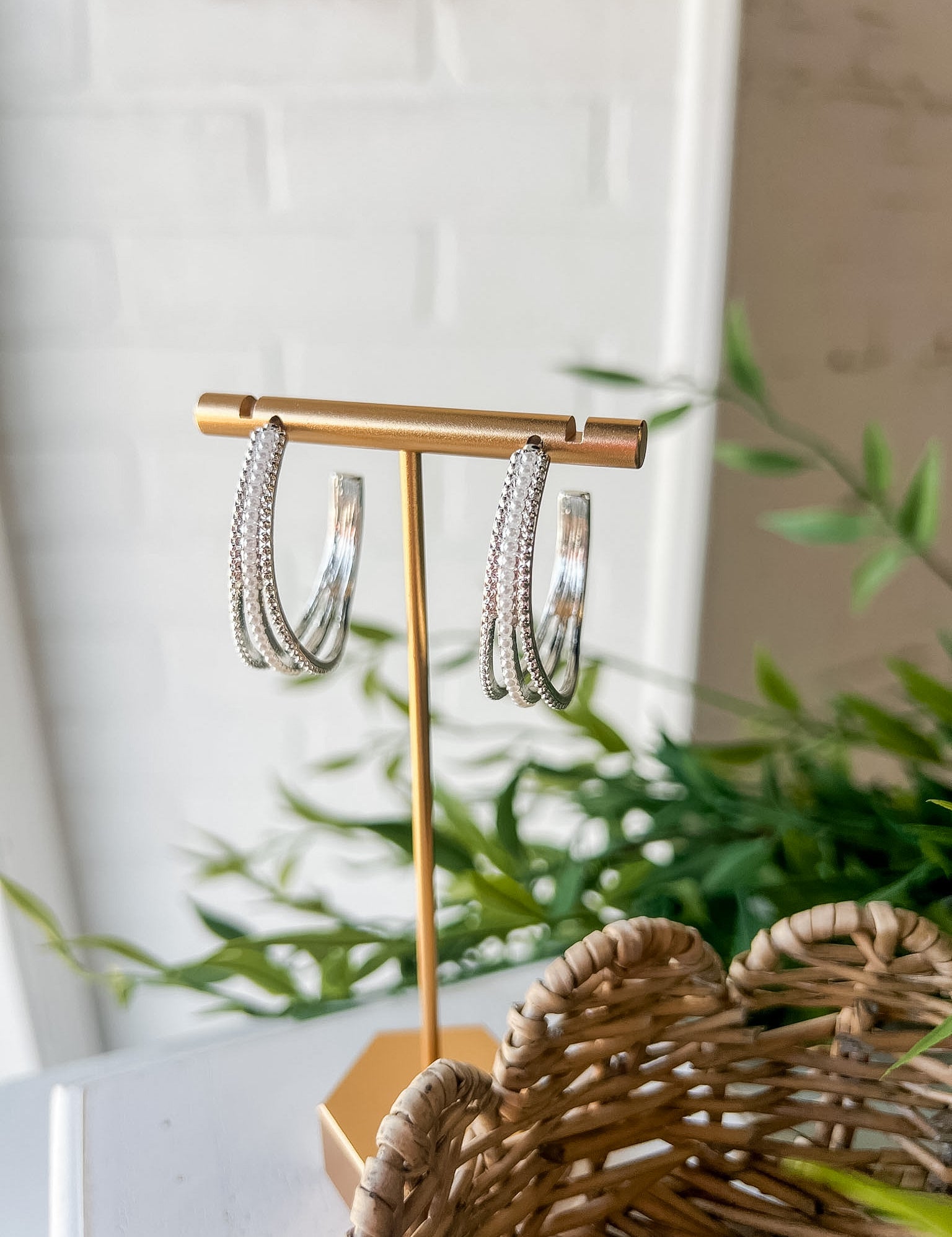 Mixed Pearl Hoop
