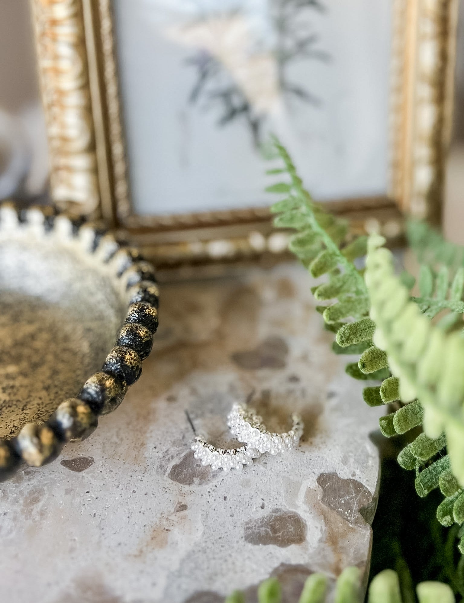 Dainty Pearl Hoop