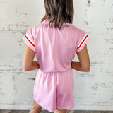 Court Side Zip Front Romper