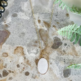 Oval Pendant Necklace