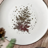 Large Metallic Tree Plate